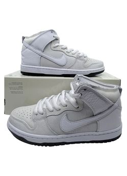 Size 6.5 - Nike SB Dunk High QS Antihero Skateboards Wolf Grey White