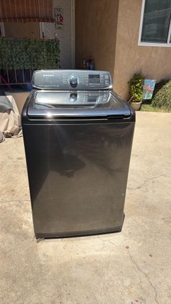 Samsung ActiveWash 5.2 cu. ft. top-load washer in Black Stainless Steel