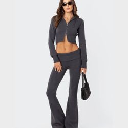 Edikted flare Knit pants 