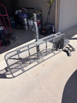 Hitch-Mounted Cargo Rack + Cover
