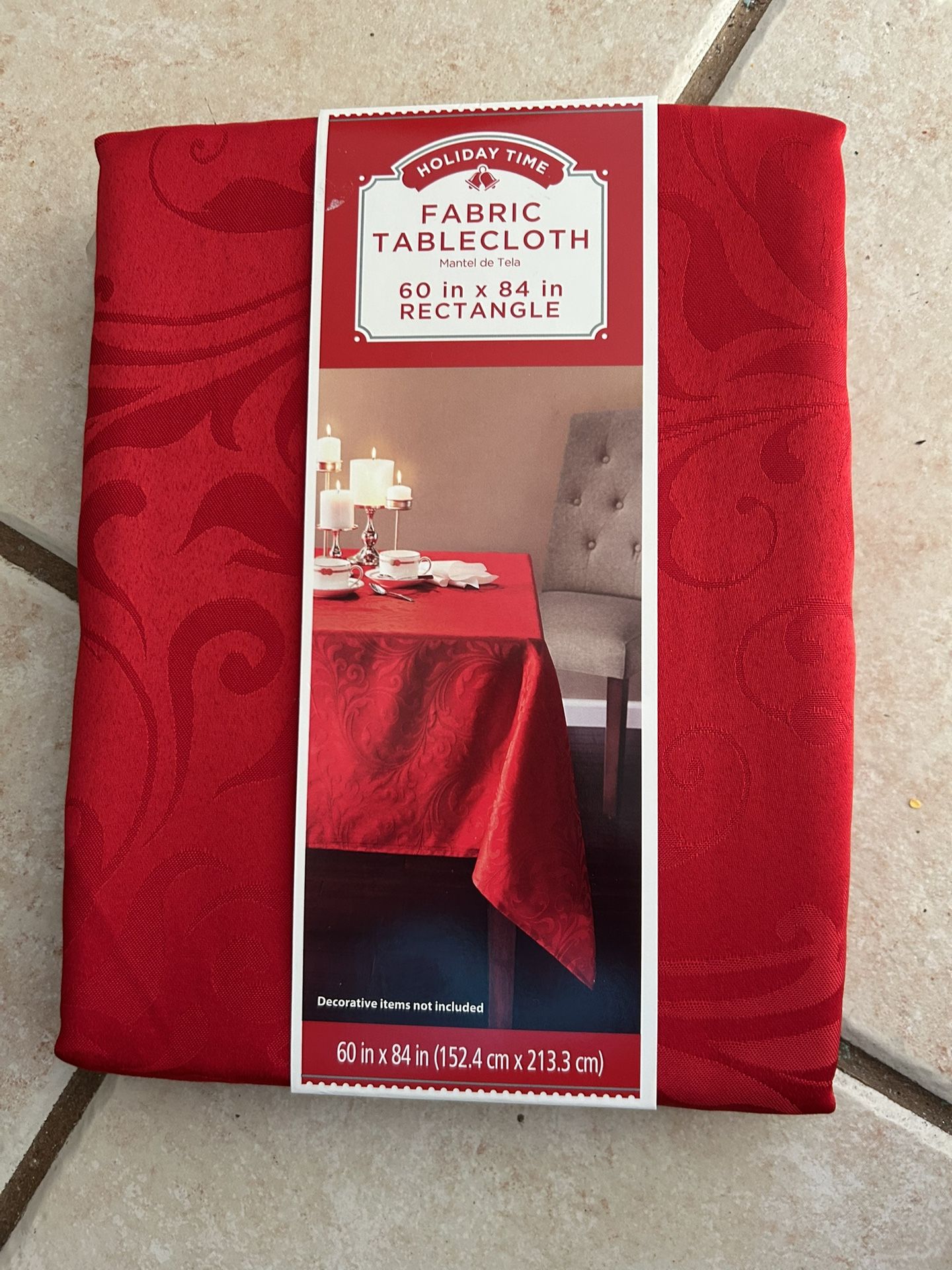 Holiday Table Cloth New