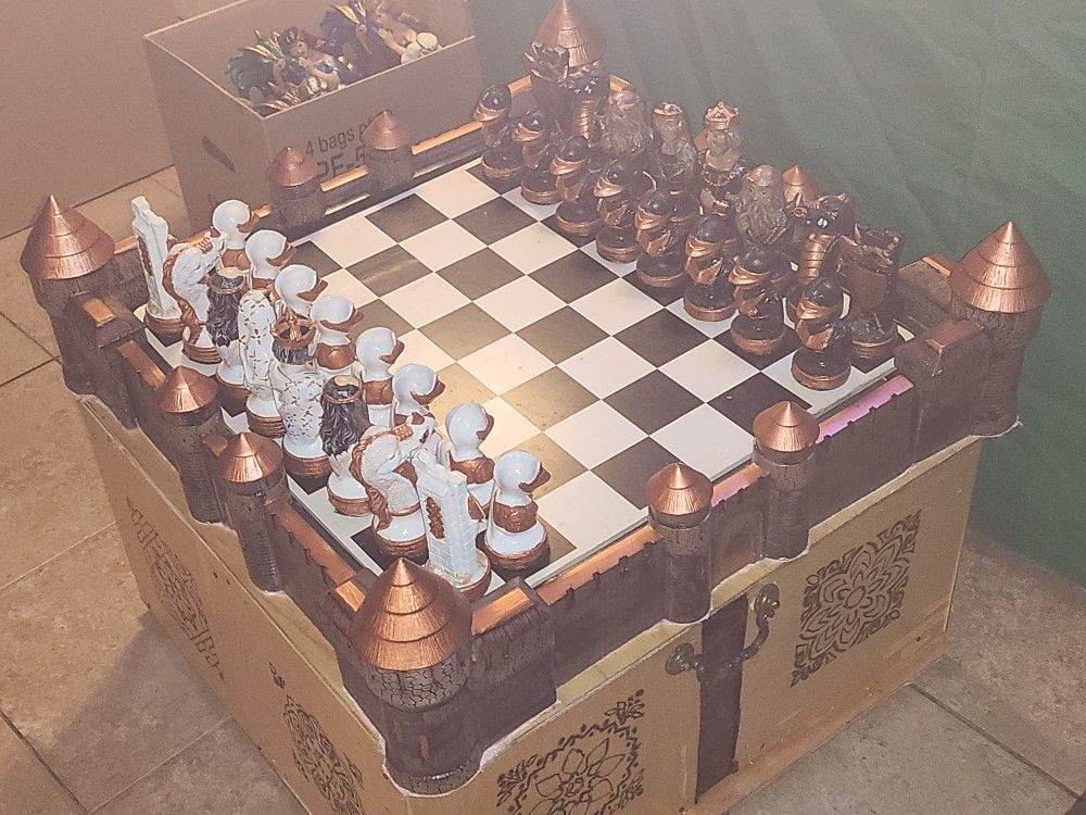 Handmade Chess Set And Box