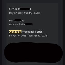 coachella weekend 1 ticket