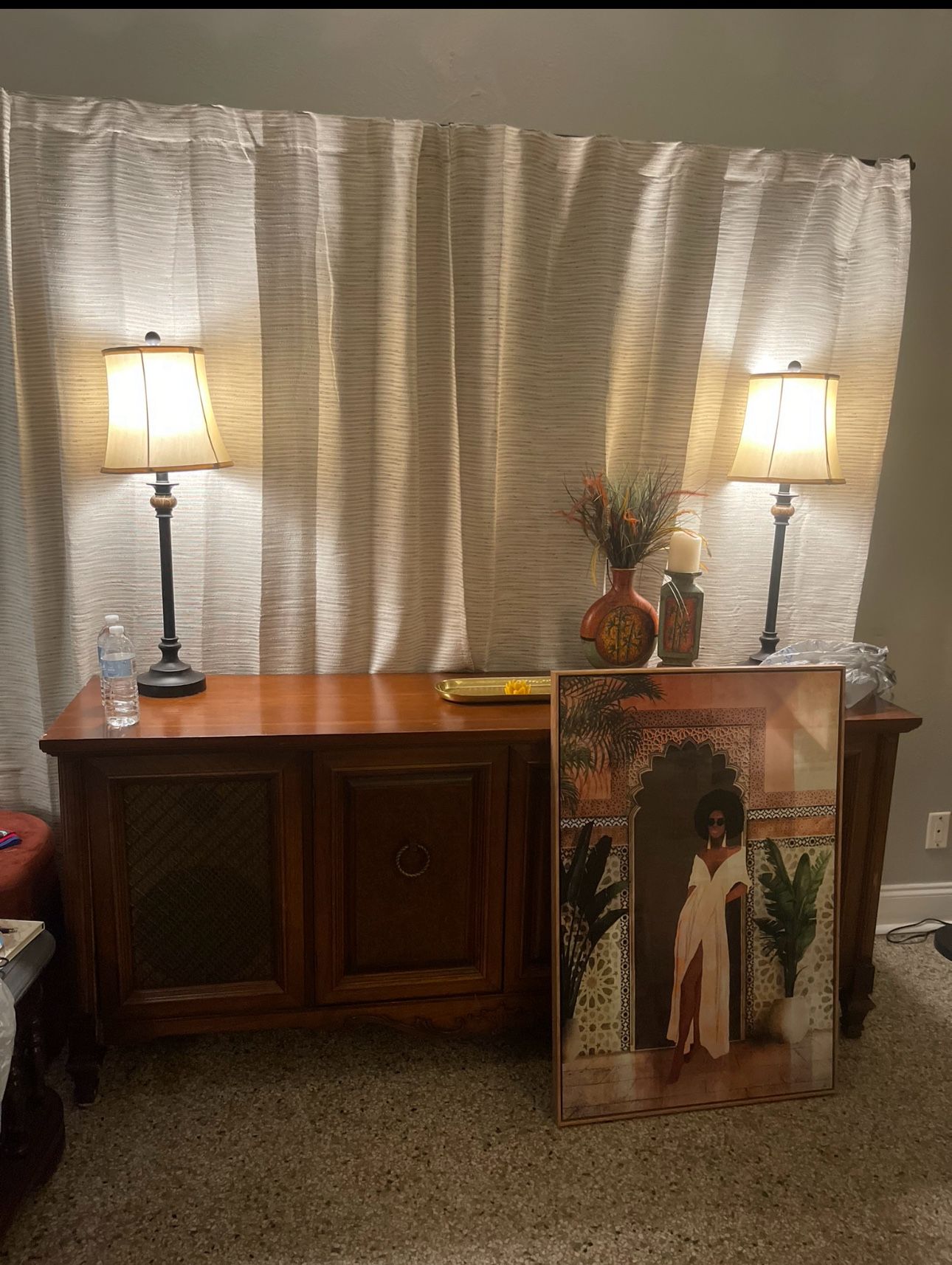 Pickup Today! Beautiful Zenith Record Player Cabinet 1970s