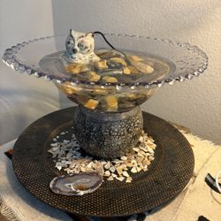 Decorative One-Of-A-Kind Artisan Water Fountain