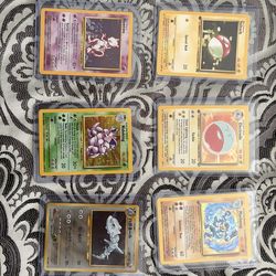Vintage Pokemon cards (Base Set Unlimited, Jungle)