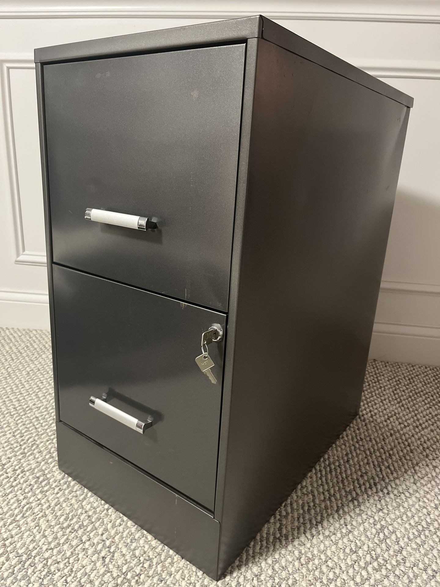 Metal 2-Drawer Filing Cabinet