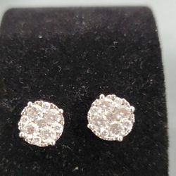 CLUSTER DIAMOND EARRINGS