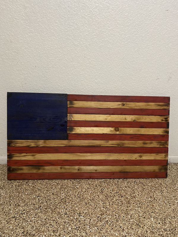 Wood Flag Decor for Sale in Phoenix AZ - OfferUp