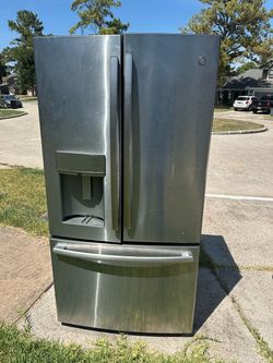 GE Profile Stainless Steel French Door Refrigerator – Ice & Water Dispenser