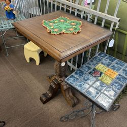 Antique Pedestal Table