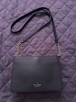 Kate Spade New York Eva Chain Crossbody in Black