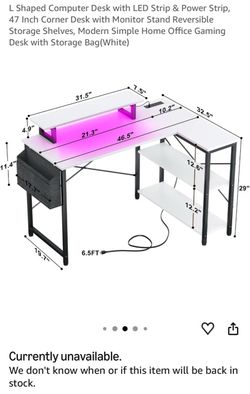 L Shaped Computer Desk