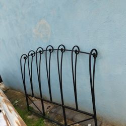 Queen Size Heavy Metal Headboard &  Mattress Frame