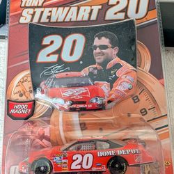Title: Tony Stewart #20 Home Depot - 1:64 Scale NASCAR Die-Cast with Hood Magnet