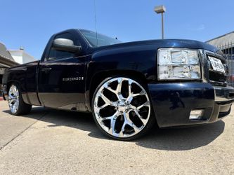 NEW CHROME WHEELS AND TIRES
