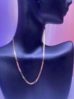 14K Serpentine Chain