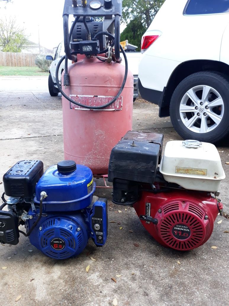 Air compressor end motor