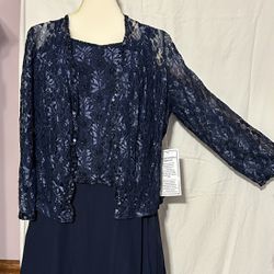 Special Occasion Dress With Lace Jacket 