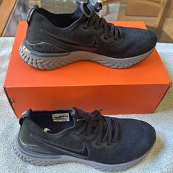 Nike Epic React Flyknit 2 Used Men’s Shoes - Size 9.5 - Black & Gunsmoke