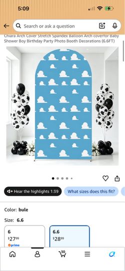 Toy Story arch backdrop cover and game