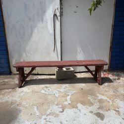 2 Rustic Wooden Benches