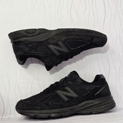 New Balance 990v4 Triple Black Made in USA M990BB4 Mens Size 12.5 D Running Shoe