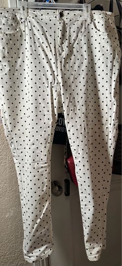 White Polka Dot Jeans