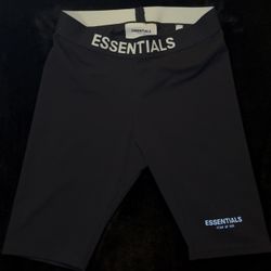 Fear of God Essentials black biker shorts