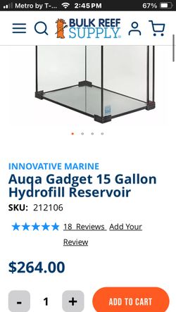 aqua gadget 15 gallon reservoir
