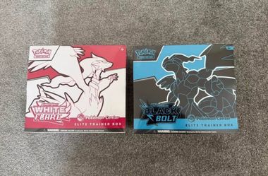 Pokemon Center Black Bolt and White Flare ETB Set