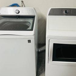 GE Profile Top-Load Washer & Vented Electric Dryer ( White ) Energy Star Certified