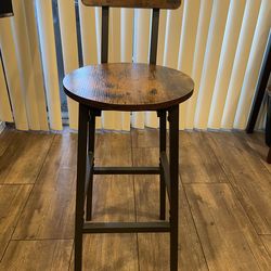Wooden antique stool