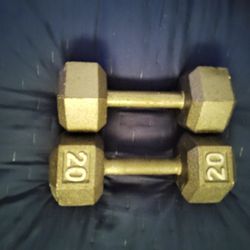 HEX DUMBBELLS SETS 20 POUNDS 