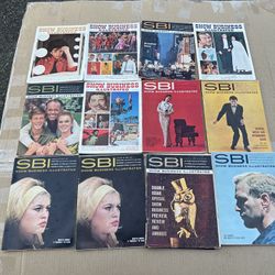 Vintage Lot of 12 Show Business Illustrated SBI Magazines 1(contact info removed)