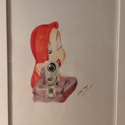 Original Art Framed Jessica Rabbit 🐰