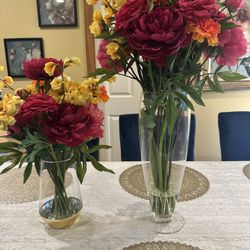 Elegant Artificial Luxury Flower Arrangements – Set of 2