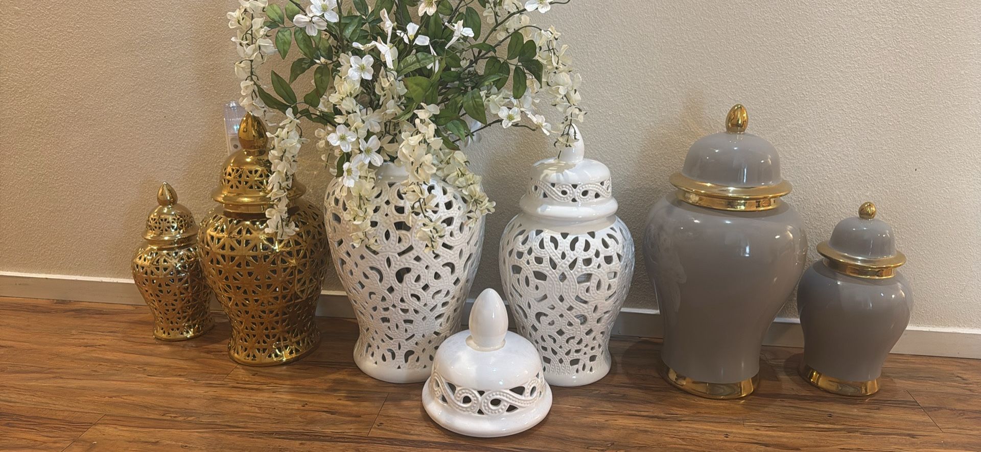 Ceramic Ginger Vases 
