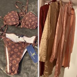 Louis Vuitton Bikini/Robe Set (Brand New)