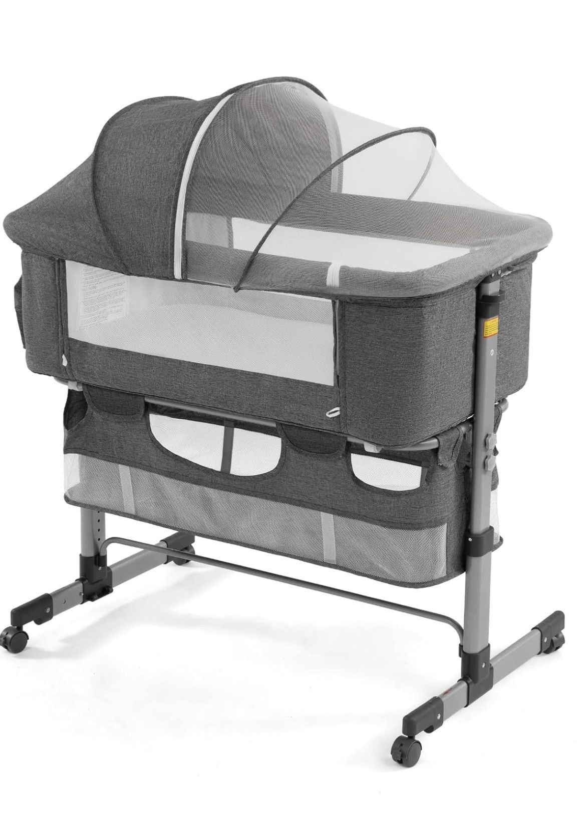Baby Bassinet 3 in 1 Adjustable Bedside Sleeper
