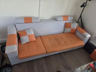 Sofa and footrest set