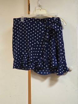 Polka Dot Navy Skort