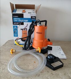 Everbilt 1/4 Utility  Pump 2 in 1