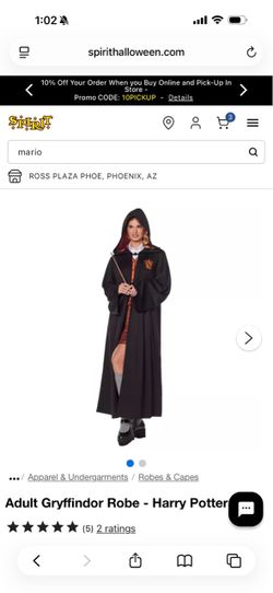 Adult Gryffindor Robe Harry Potter Costume