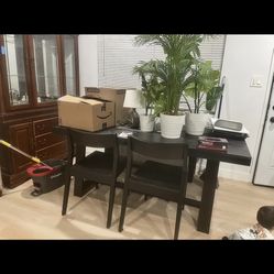 Black Dining Table 
