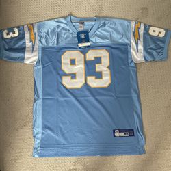 LUIS CASTILLO San Diego CHARGERS Authentic NFL Jersey Authentic Blue Size 54