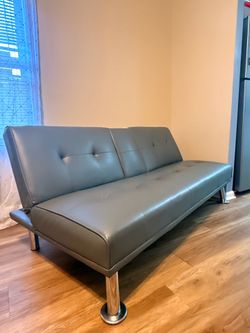 Gray Futon Sofa Bed - Good Condition