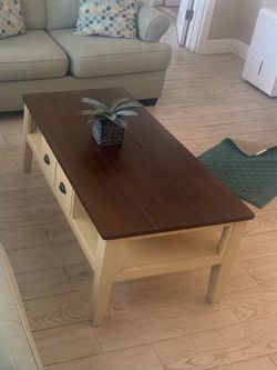 Solid Wood Coffee Table + End Table Set