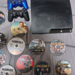 Ps3 With 15 Games And 2 Controllers $200