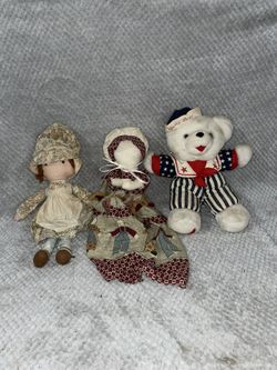 Two Dolls + A Liberty Bear!